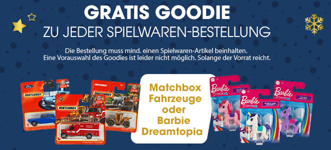 Gratis Goodie zu jeder Spielwaren-Bestellung