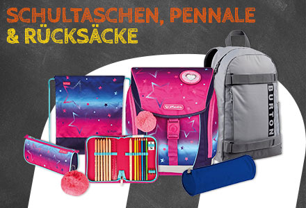 Schultaschen, Pennale & Rucksäcke